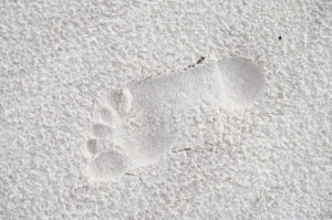Footprint at White Sands
