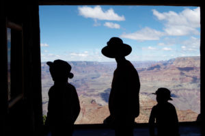 Three Boys at the Grand Canyon