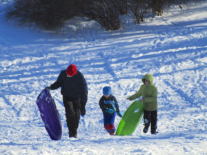 Sledding on a Tuesday