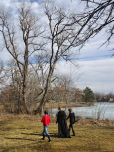 Walking with friends