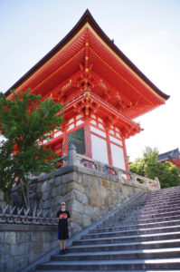 Just us at Kiyomizu-dera Shrine