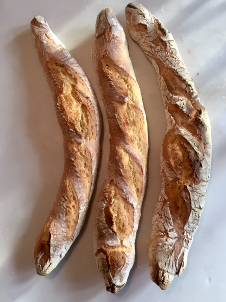 Sourdough Einkorn Baguettes